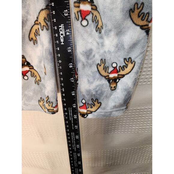 Cuddl Duds Boys Pajama Pants Size 8 Fleece Reindeer Holiday Warm - Picture 4 of 7